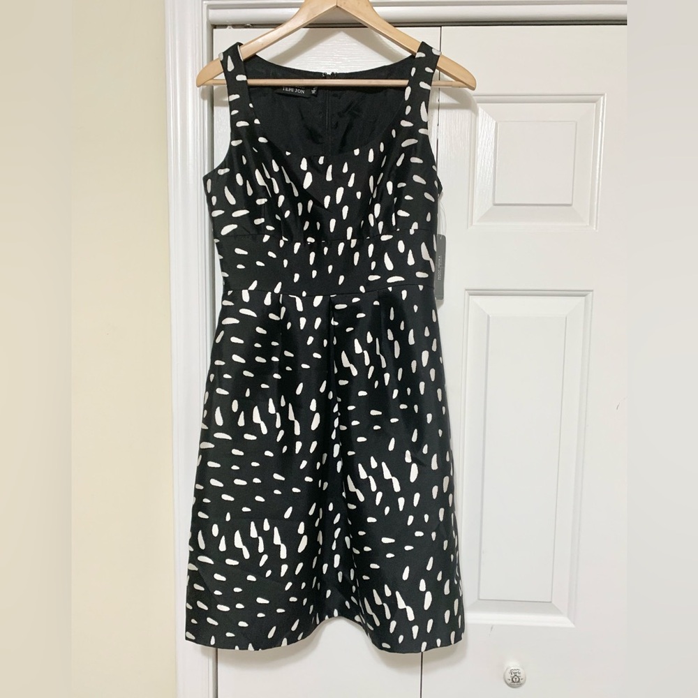 Rickie Freeman Teri John Silk Wool Dress - 6 - NEW